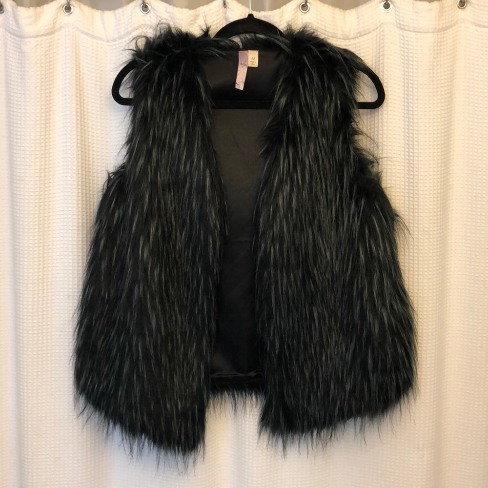Faux fur vest